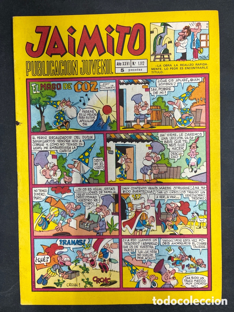 Tebeos: COMIC SEMANARIO JAIMITO N&ordm; 1112 EDITORIAL VALENCIANA