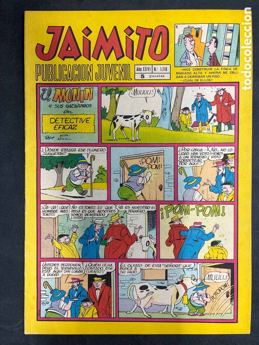 Tebeos: COMIC SEMANARIO JAIMITO N&ordm; 1118 EDITORIAL VALENCIANA