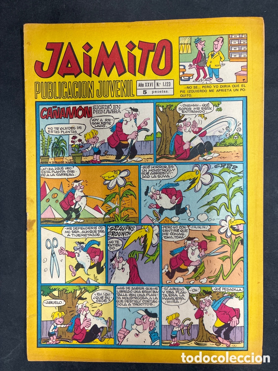 Tebeos: COMIC SEMANARIO JAIMITO N&ordm; 1123 EDITORIAL VALENCIANA