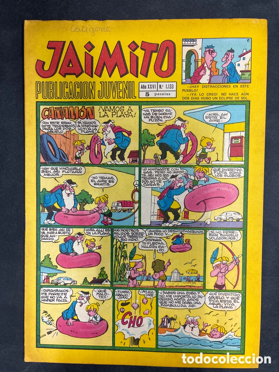 Tebeos: COMIC SEMANARIO JAIMITO N&ordm; 1133 EDITORIAL VALENCIANA