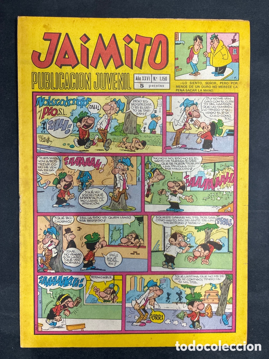 Tebeos: COMIC SEMANARIO JAIMITO N&ordm; 1150 EDITORIAL VALENCIANA
