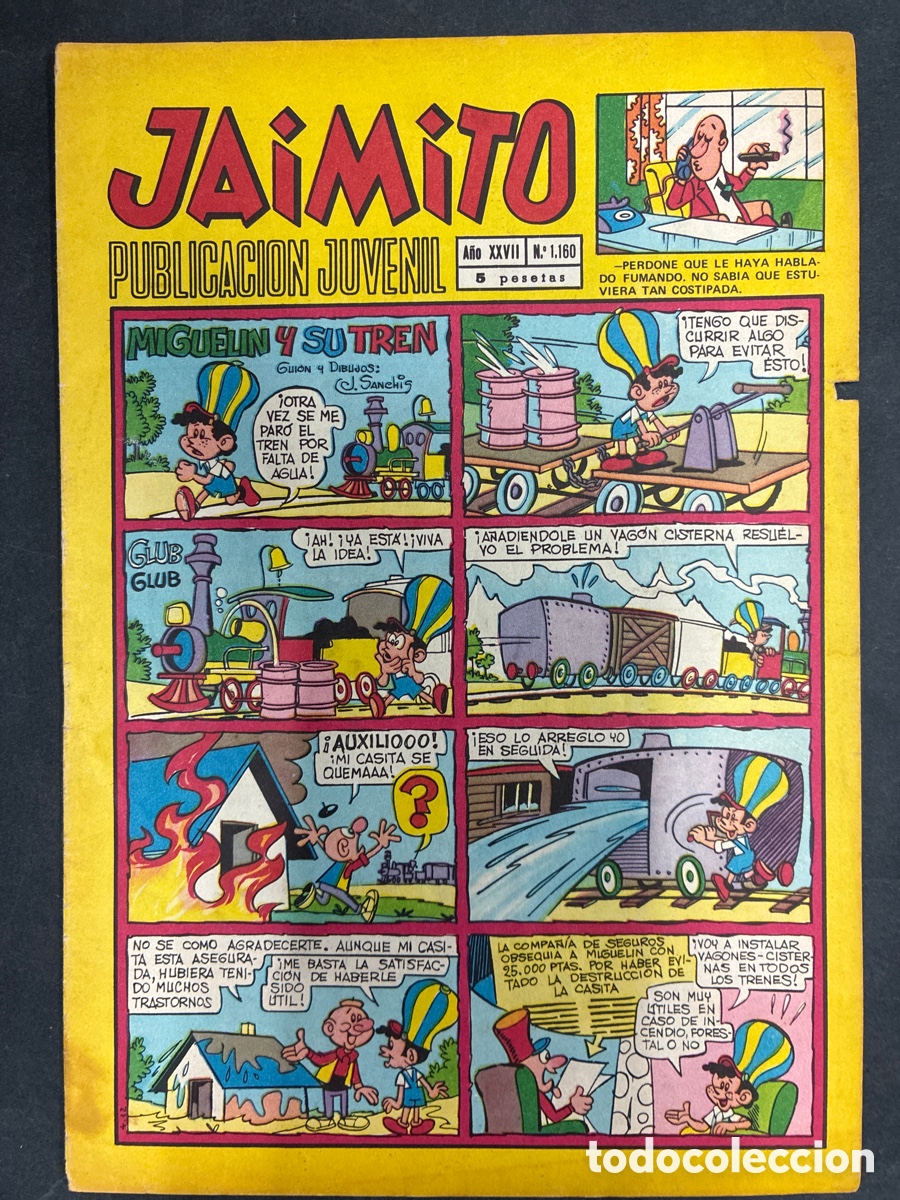 Tebeos: COMIC SEMANARIO JAIMITO N&ordm; 1160 EDITORIAL VALENCIANA