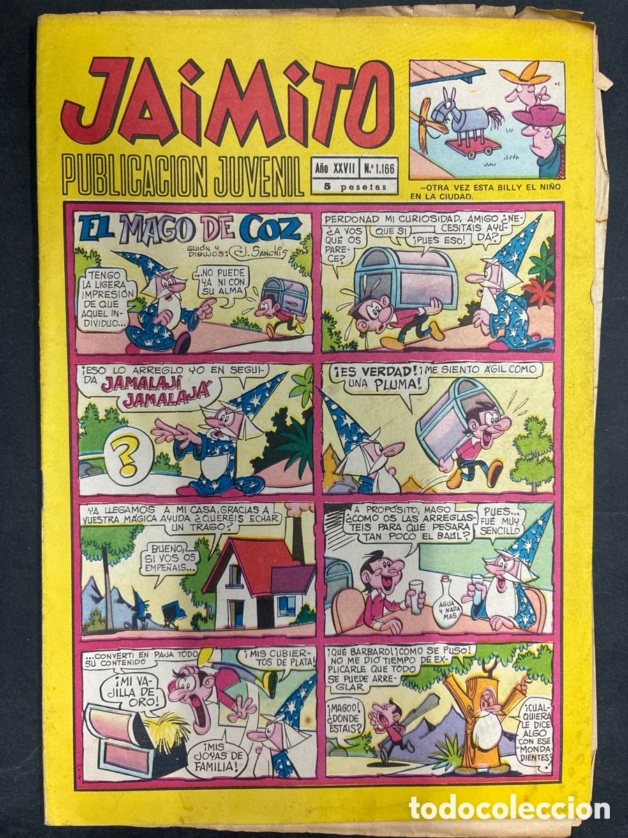 Tebeos: COMIC SEMANARIO JAIMITO N&ordm; 1166 EDITORIAL VALENCIANA