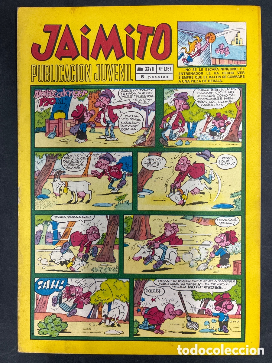 Tebeos: COMIC SEMANARIO JAIMITO N&ordm; 1167 EDITORIAL VALENCIANA