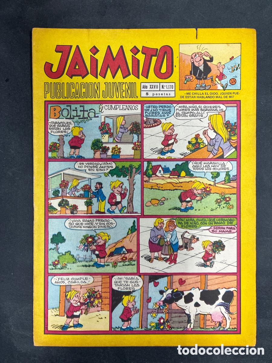 Tebeos: COMIC SEMANARIO JAIMITO N&ordm; 1170 EDITORIAL VALENCIANA
