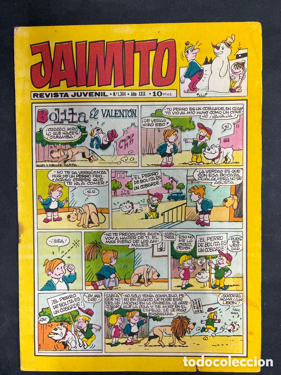 Tebeos: COMIC SEMANARIO JAIMITO N&ordm; 1304 EDITORIAL VALENCIANA