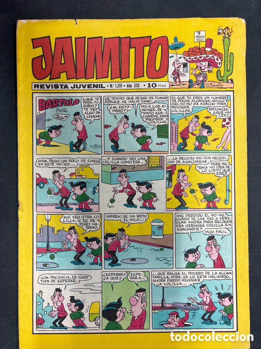 Tebeos: COMIC SEMANARIO JAIMITO N&ordm; 1319 EDITORIAL VALENCIANA