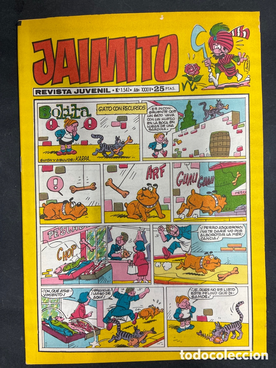 Tebeos: COMIC SEMANARIO JAIMITO N&ordm; 1542 EDITORIAL VALENCIANA