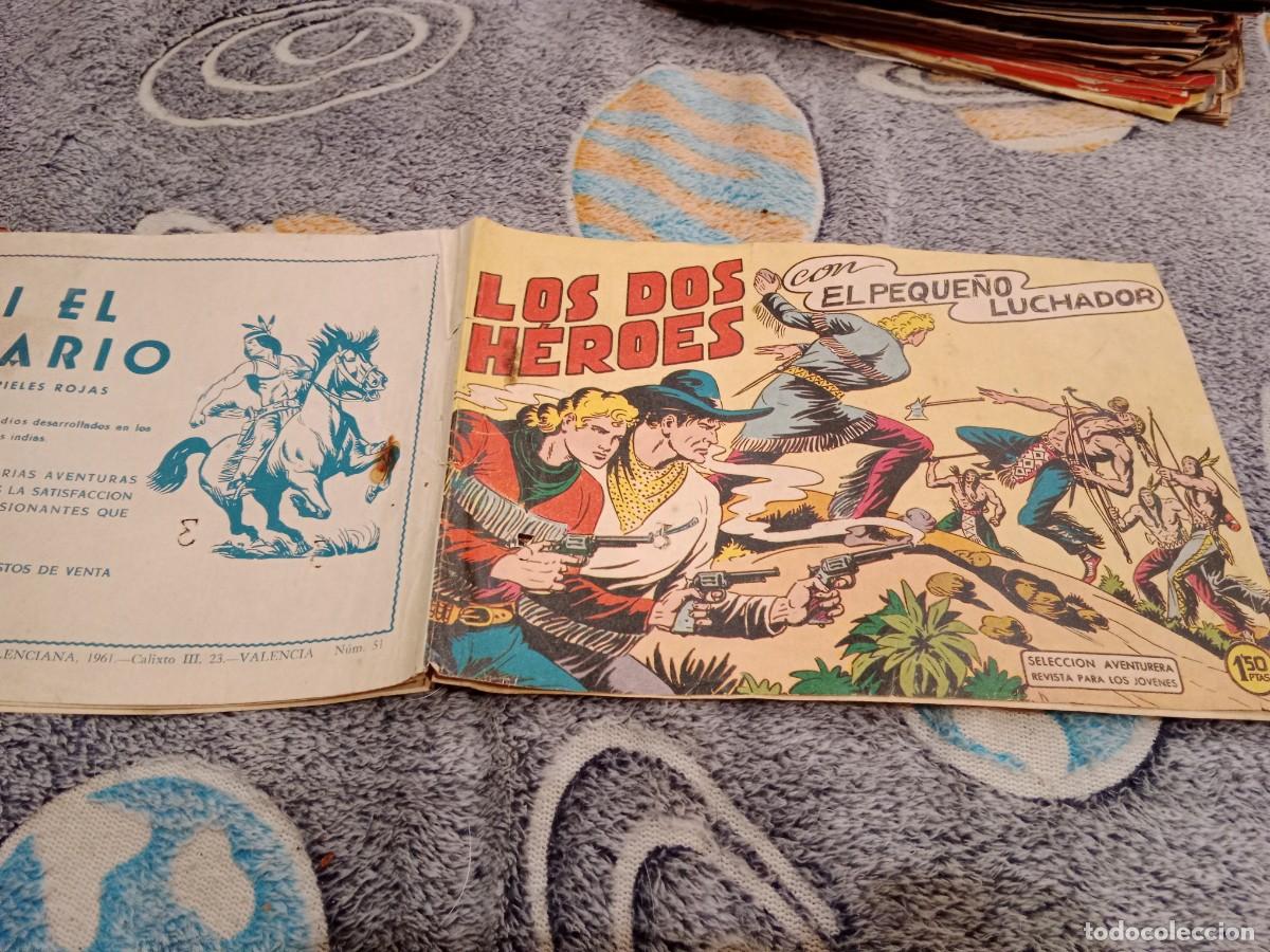 Tebeos: EL PEQUE&Ntilde;O LUCHADOR N&ordm; 51 - LOS DOS H&Eacute;ROES - EDITORIAL VALENCIANA 1961 - ORIGINAL