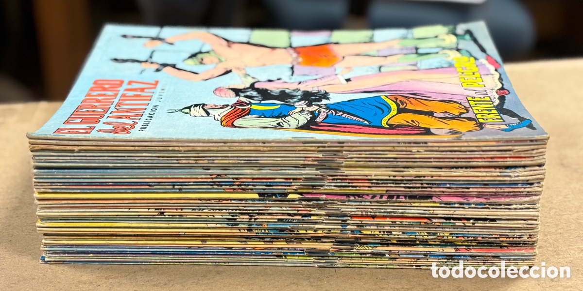 Tebeos: EL GUERRERO DEL ANTIFAZ (EDITORIAL VALENCIANA). LOTE DE 47 EJEMPLARES. VER T&Iacute;TULOS EN DESCRIPCI&Oacute;N