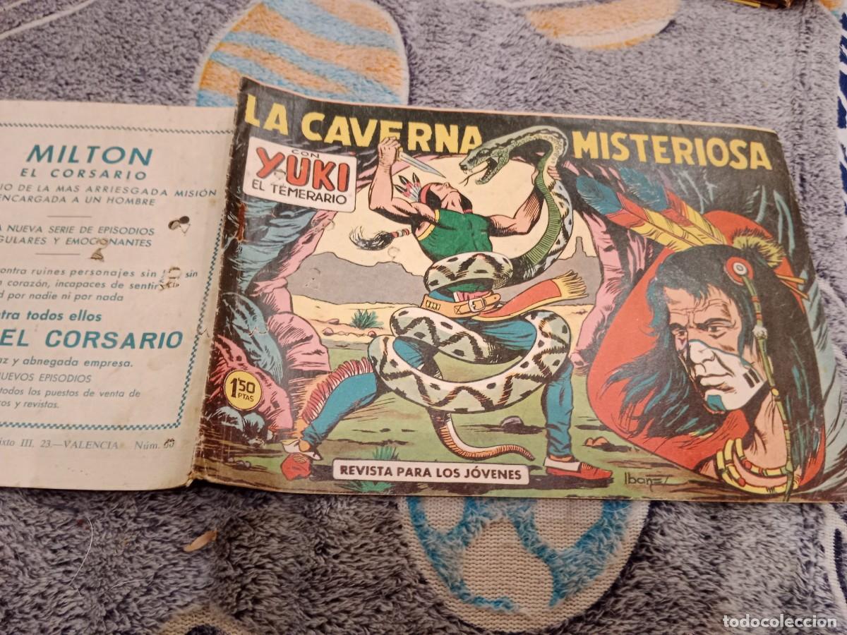 Tebeos: YUKI EL TEMERARIO. N&ordm;50 LA CAVERNA MISTERIOSA -EDITORIAL VALENCIANA 1958