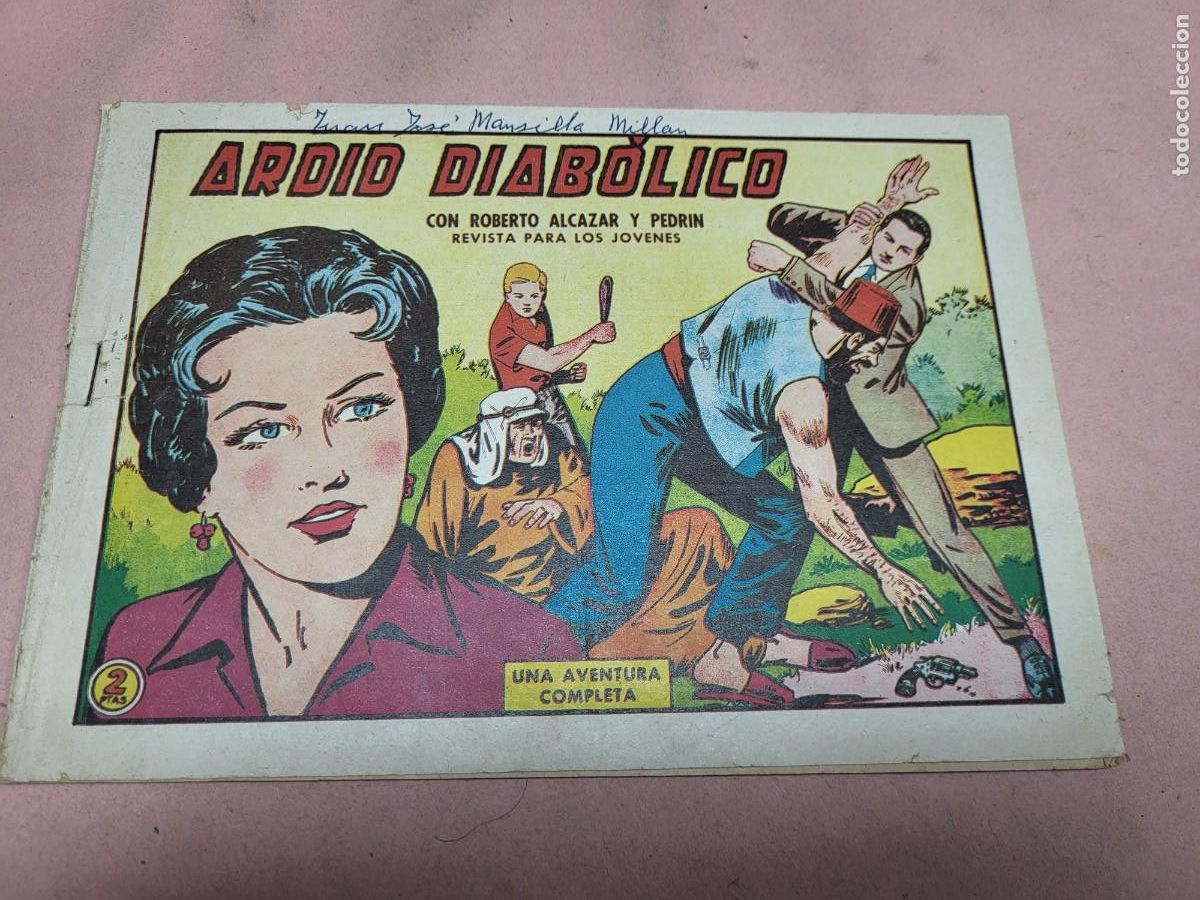 Tebeos: ROBERTO ALCAZAR Y PEDRIN ARDID DIABOLICO COMIC TEBEO ANTIGUO