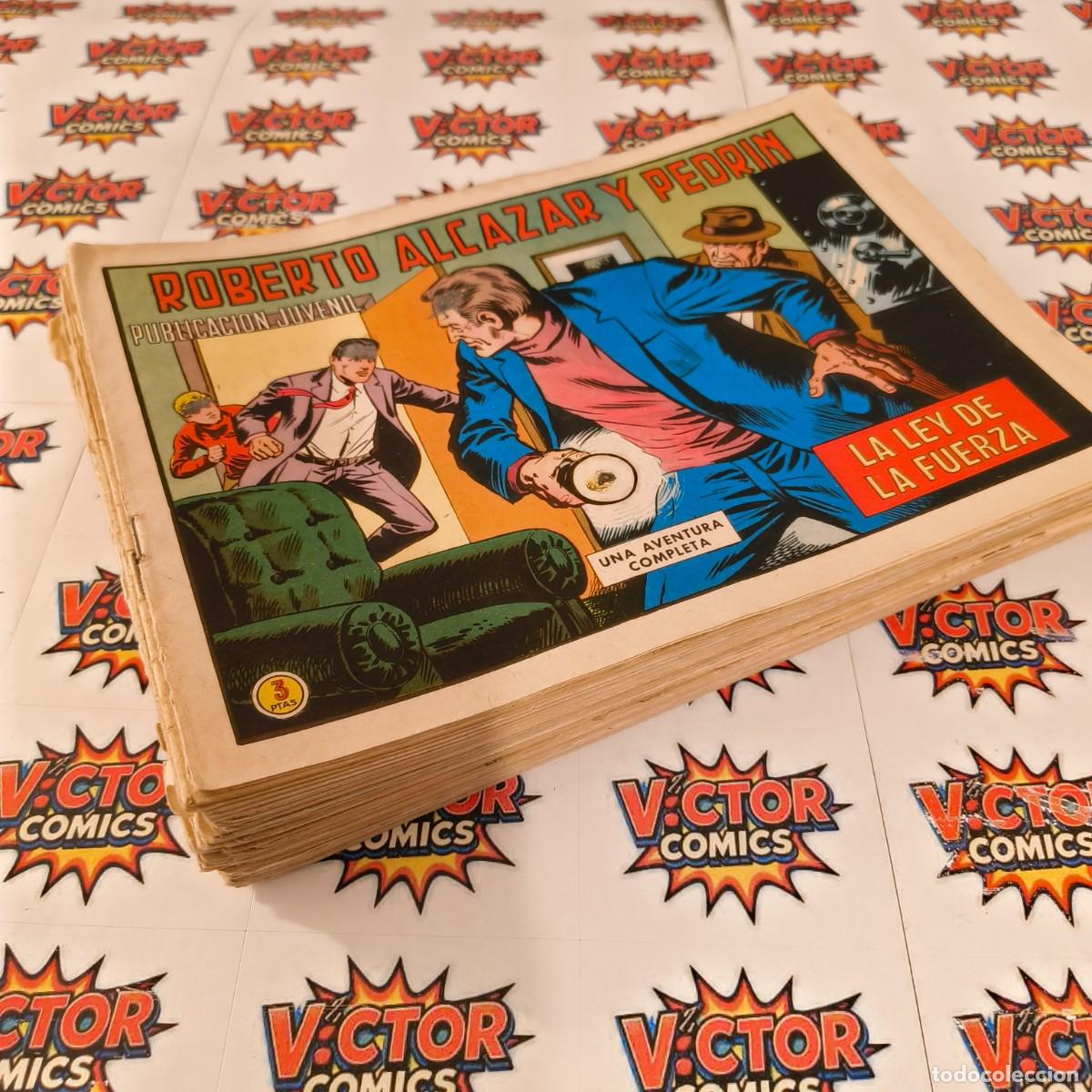 Tebeos: Roberto Alc&aacute;zar y Pedr&iacute;n lote 41 grapas originales