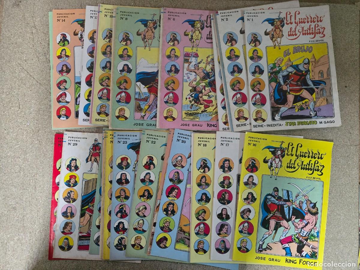 Tebeos: El Guerrero del Antifaz.Serie Inedita.Completa 30 Tebeos.Valenciana