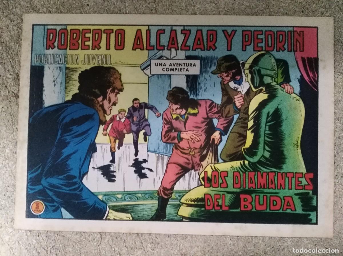 Tebeos: Roberto Alcazar y Pedrin 964.Los diamantes del Buda.Editorial Valenciana