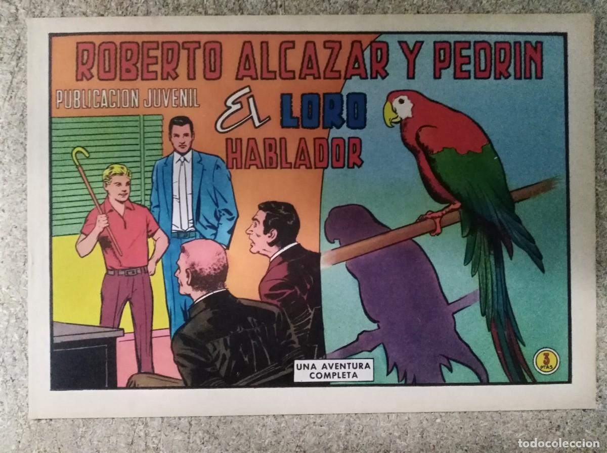 Tebeos: Roberto Alcazar y Pedrin 998.El Loro hablador.Editorial Valenciana