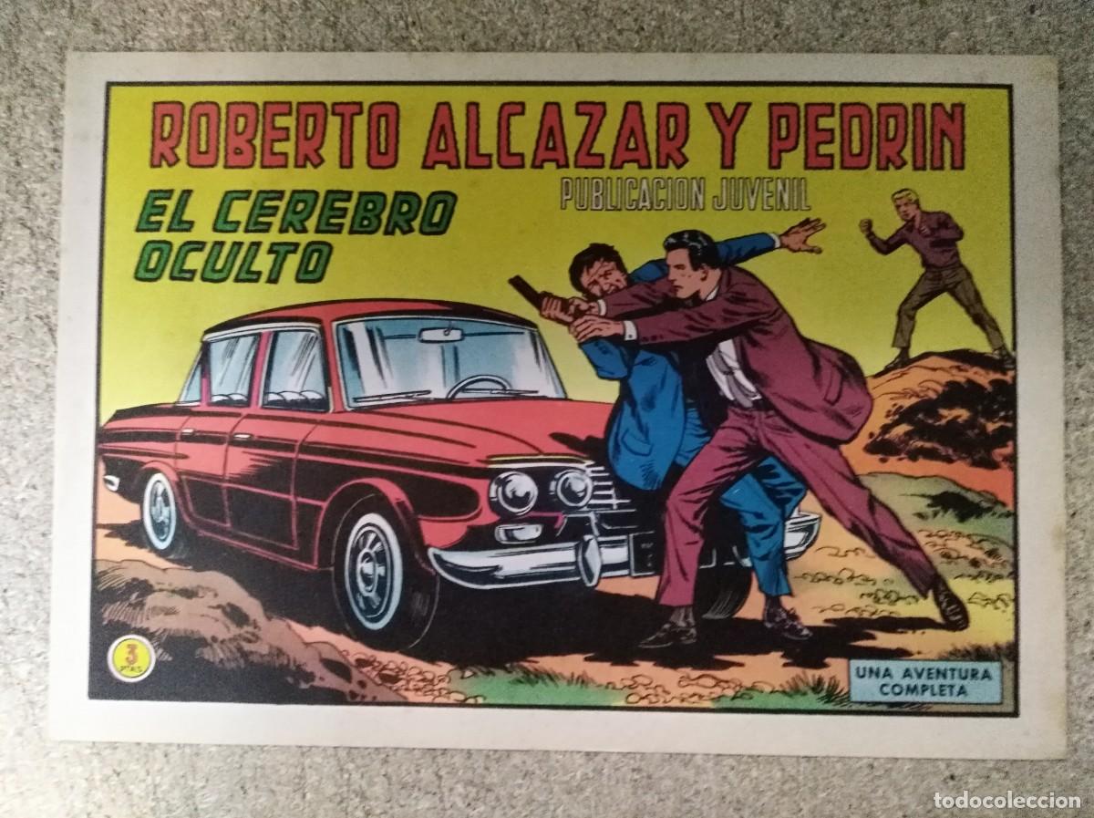 Tebeos: Roberto Alcazar y Pedrin 982.El cerebro oculto.Editorial Valenciana