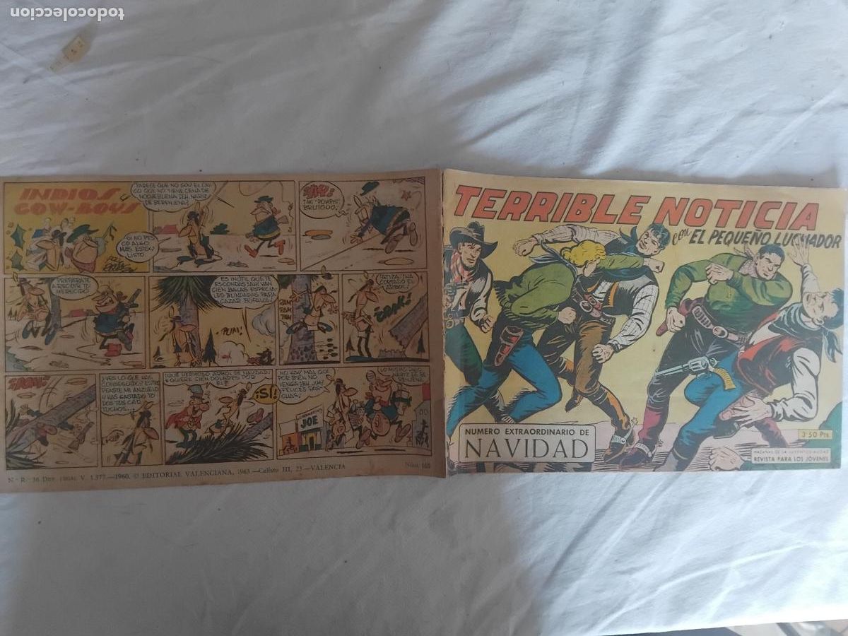 Tebeos: EL PEQUE&Ntilde;O LUCHADOR. NUMERO EXTRAORDINARIO DE NAVIDAD.