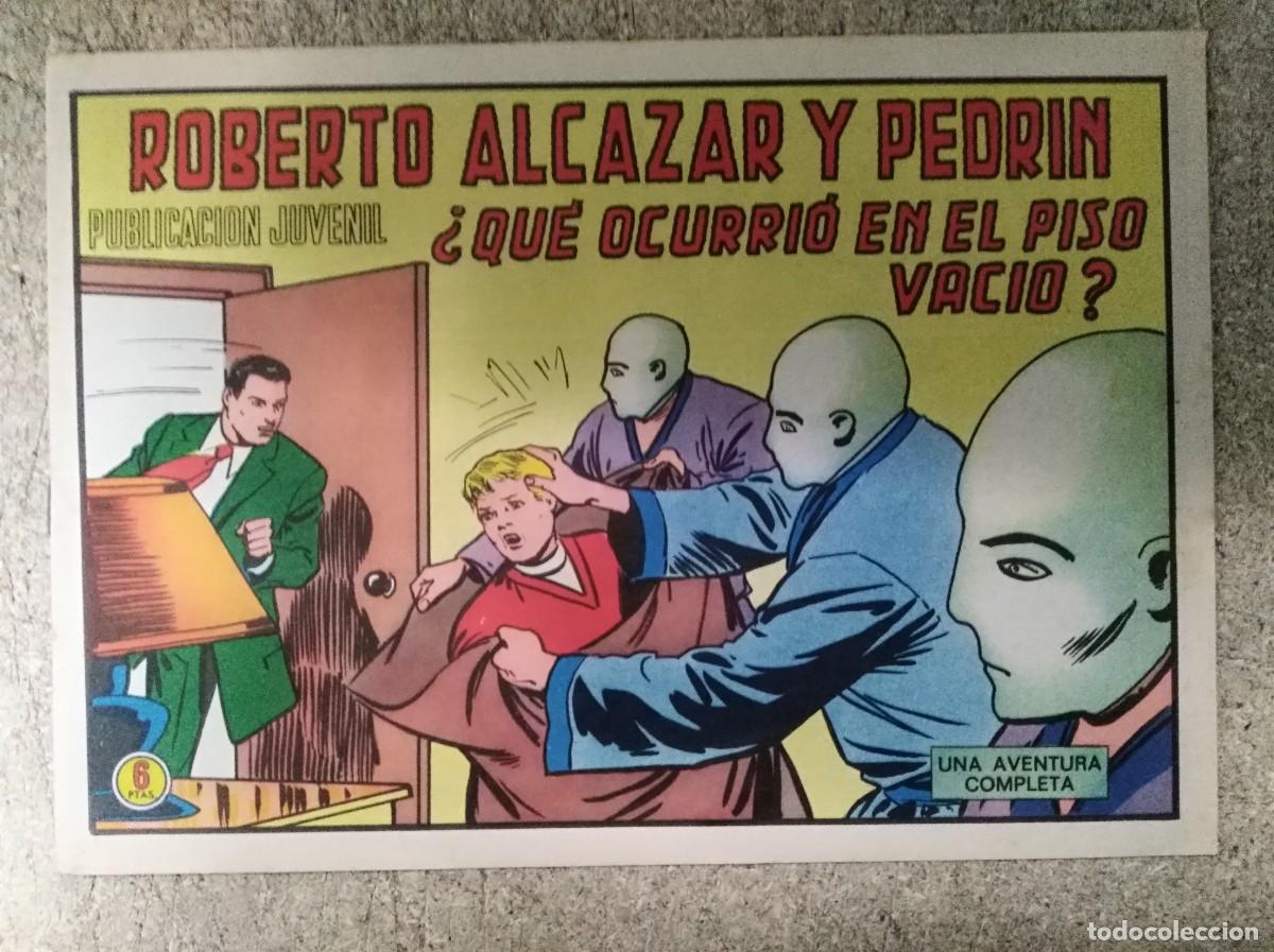 Tebeos: Roberto Alcazar y Pedrin 1200.Que ocurrio en el piso vacio.Editorial Valenciana