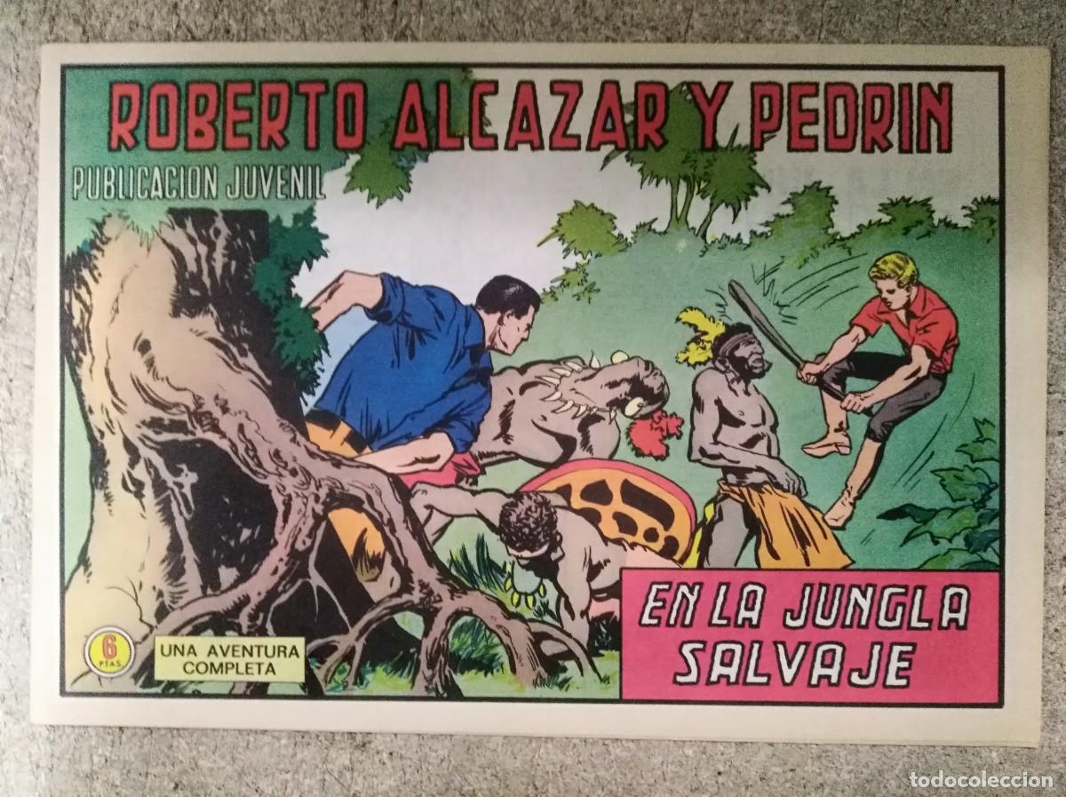 Tebeos: Roberto Alcazar y Pedrin 1202.En la jungla salvaje.Editorial Valenciana