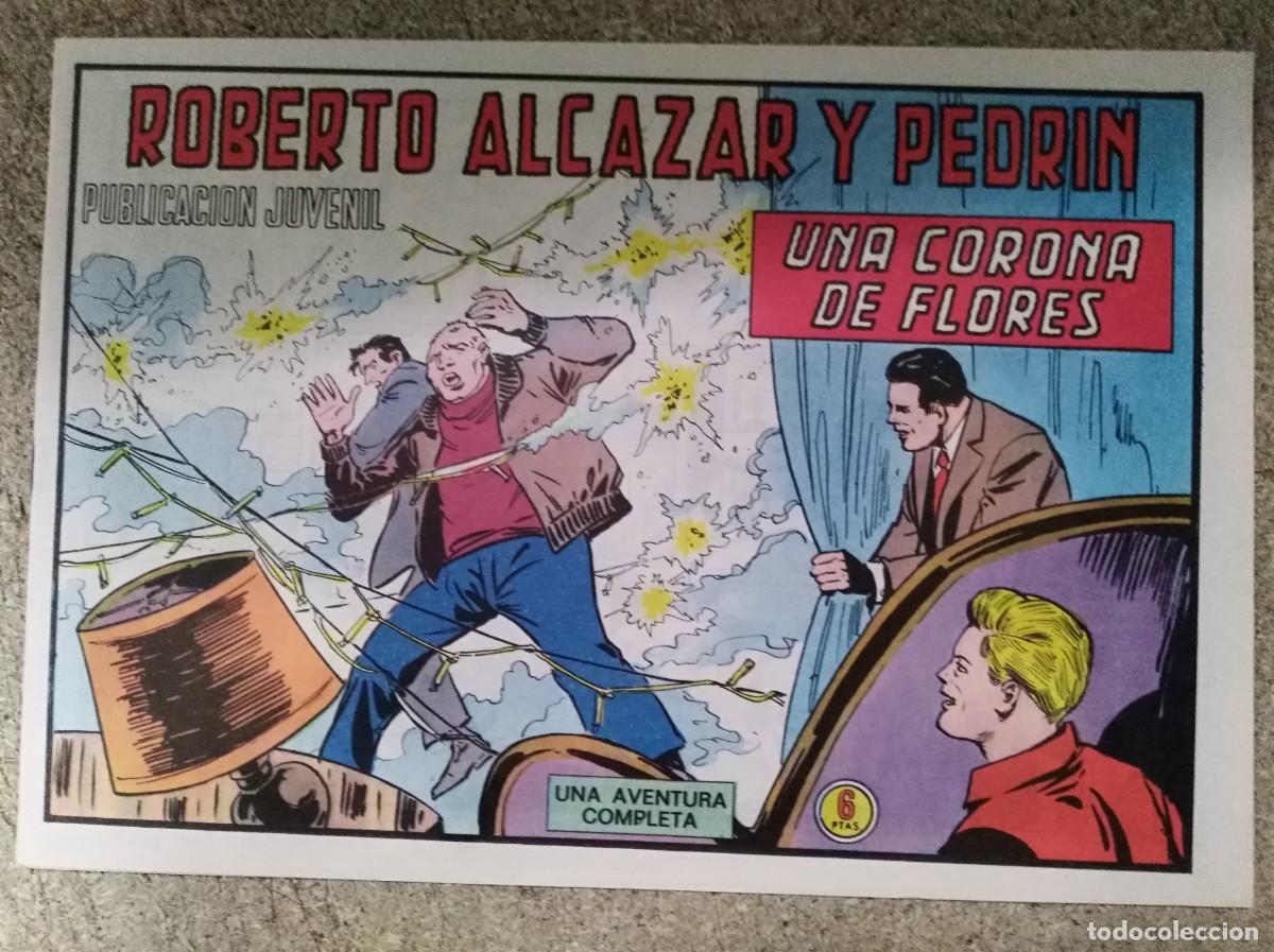 Tebeos: Roberto Alcazar y Pedrin 1209.Una corona de flores.Editorial Valenciana