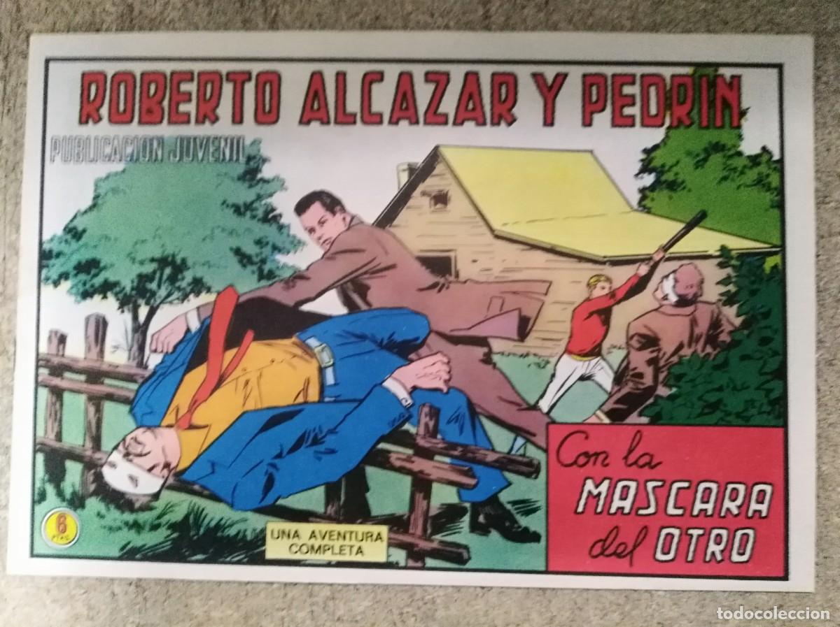 Tebeos: Roberto Alcazar y Pedrin 1210.Con la mascara del otro.Editorial Valenciana