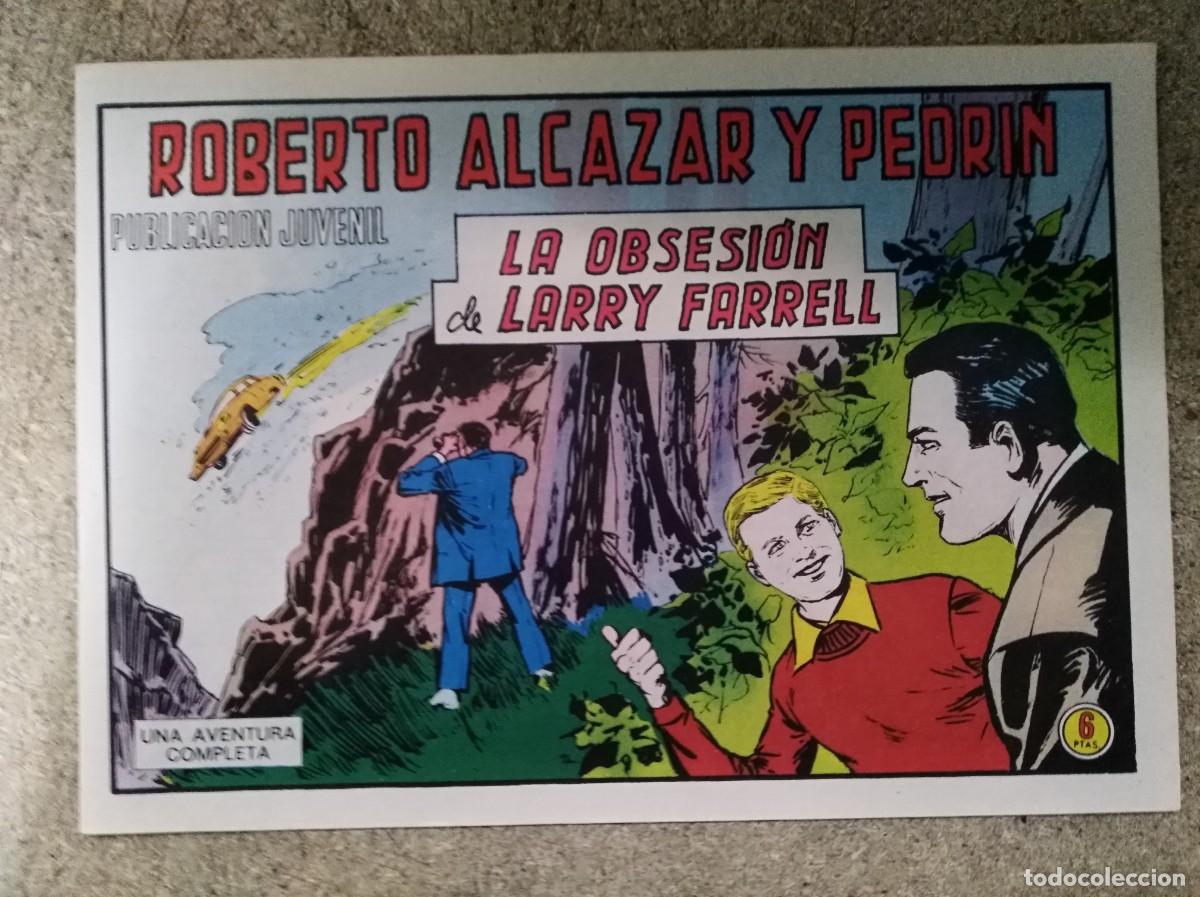 Tebeos: Roberto Alcazar y Pedrin 1214.La obsesion de Larry Farrell.Editorial Valenciana