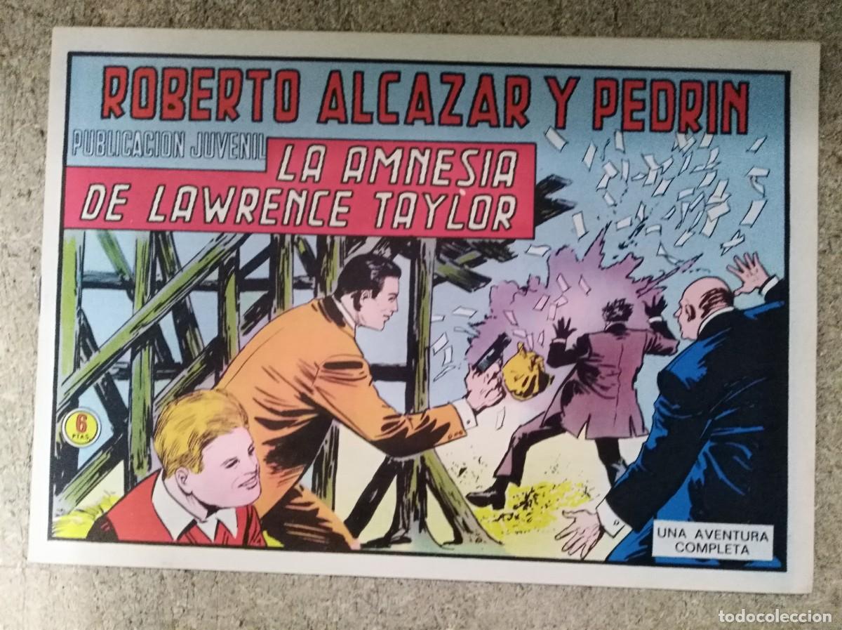 Tebeos: Roberto Alcazar y Pedrin 1215.La amnesia de Lawrence Taylor.Editorial Valenciana