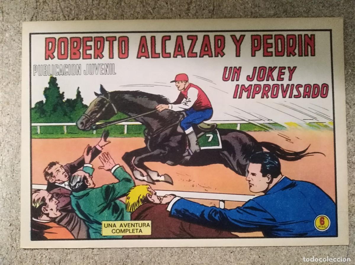 Tebeos: Roberto Alcazar y Pedrin 1217.Un Jokey improvisado.Editorial Valenciana