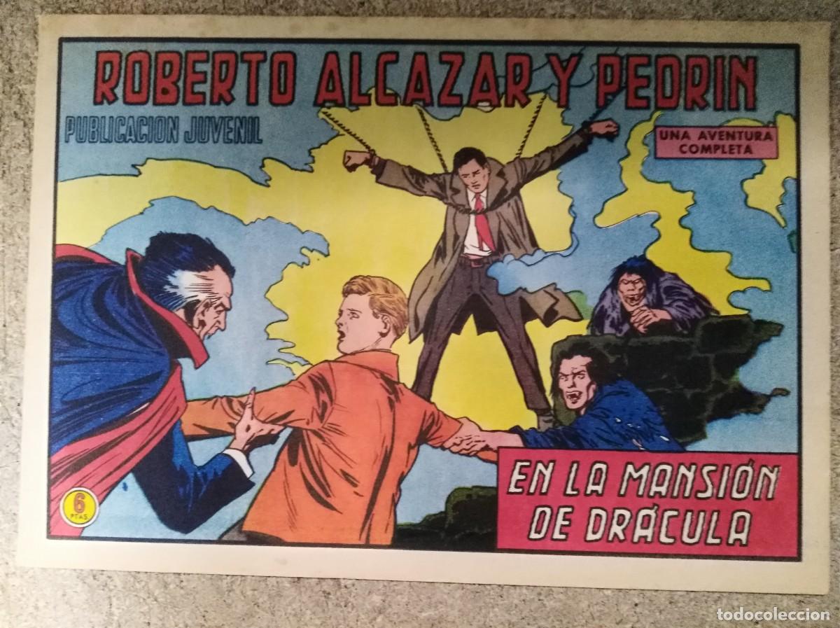 Tebeos: Roberto Alcazar y Pedrin 1219.En la mansion de Dracula.Editorial Valenciana