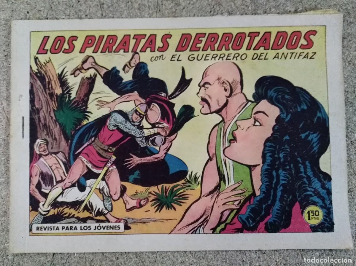 Tebeos: El Guerrero del Antifaz 343.Los piratas derrotados.Editorial Valenciana