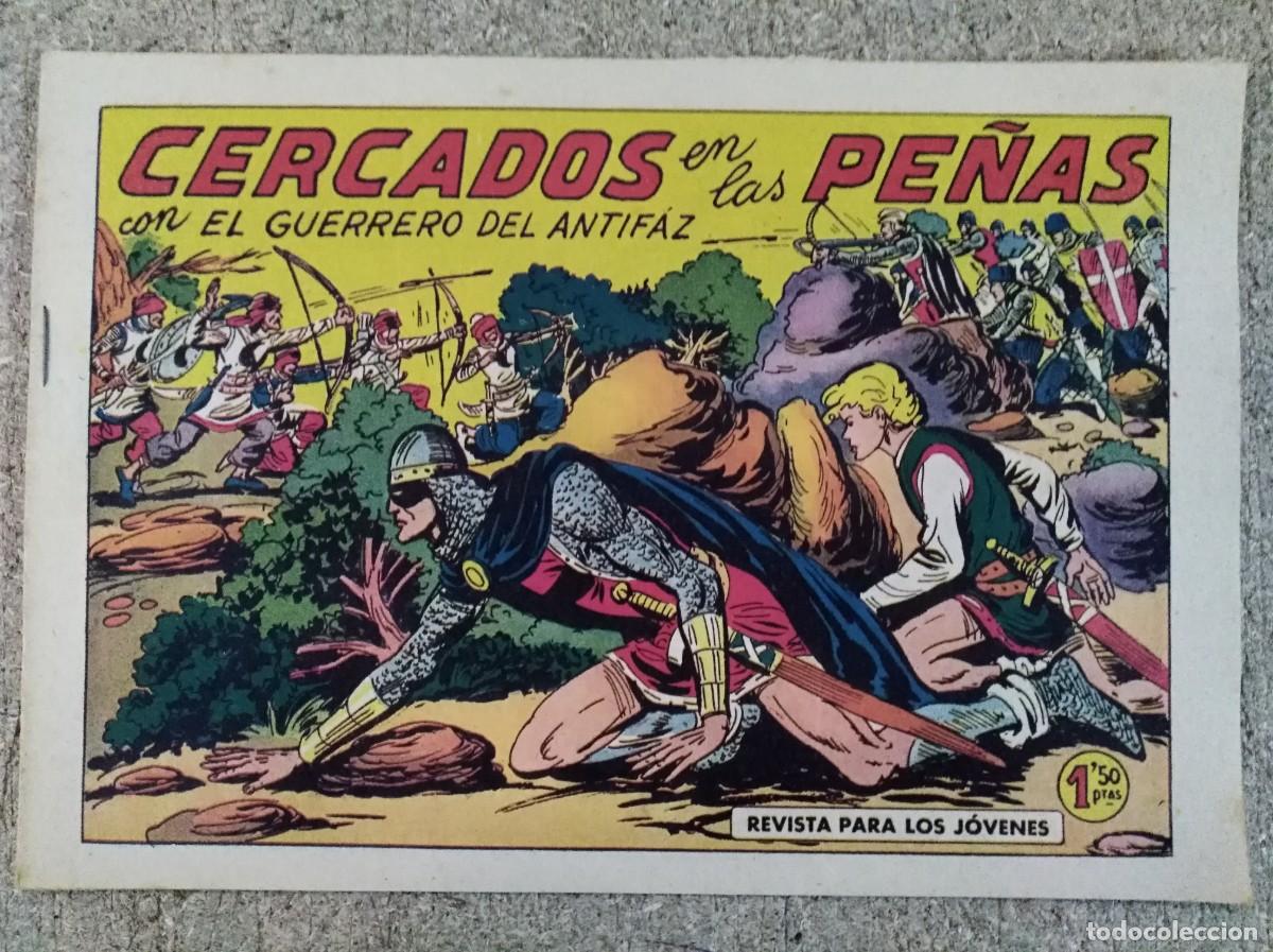 Tebeos: El Guerrero del Antifaz 335.Cercados en las pe&ntilde;as.Editorial Valenciana