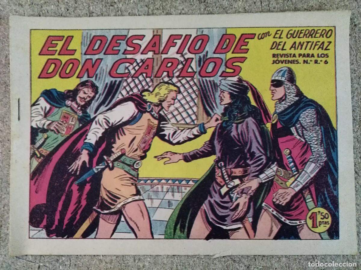 Tebeos: El Guerrero del Antifaz 323.El desafio de Don Carlos.Editorial Valenciana