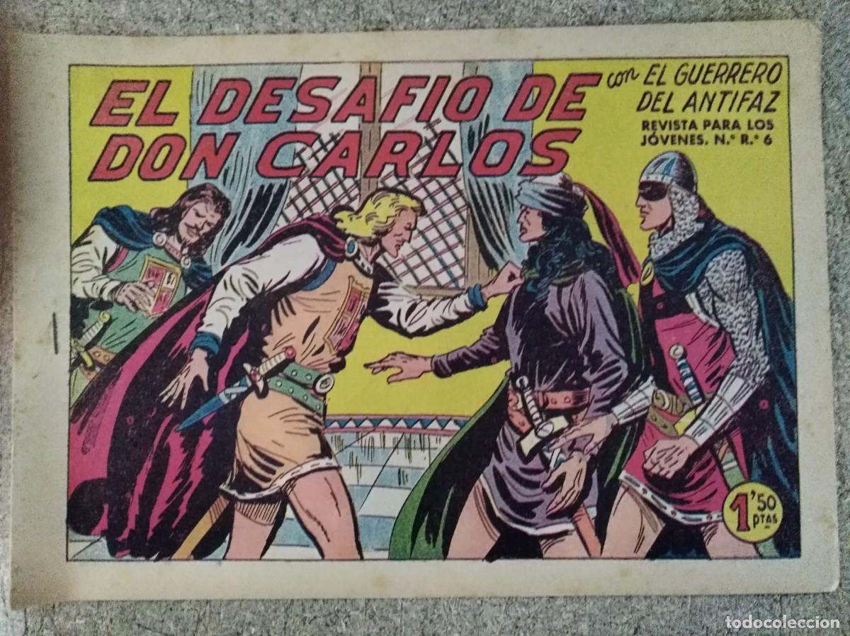 Tebeos: El Guerrero del Antifaz 323.El desafio de Don Carlos.Editorial Valenciana