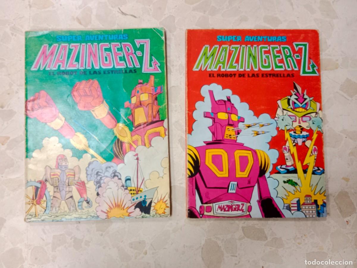 Tebeos: EDITORIAL VALENCIANA EDIVAL 2 COMICS MAZINGER EL ROBOT DE LAS ESTRELLAS SUPER AVENTURAS TOMOS 1 y 2