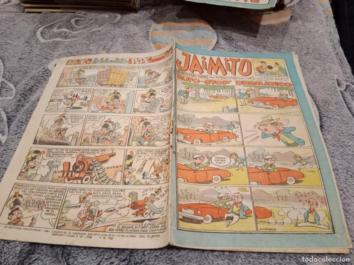 Tebeos: JAIMITO N&ordm; 622 AUTO STOP DRAMATICO - EDITORIAL VALENCIANA 1961