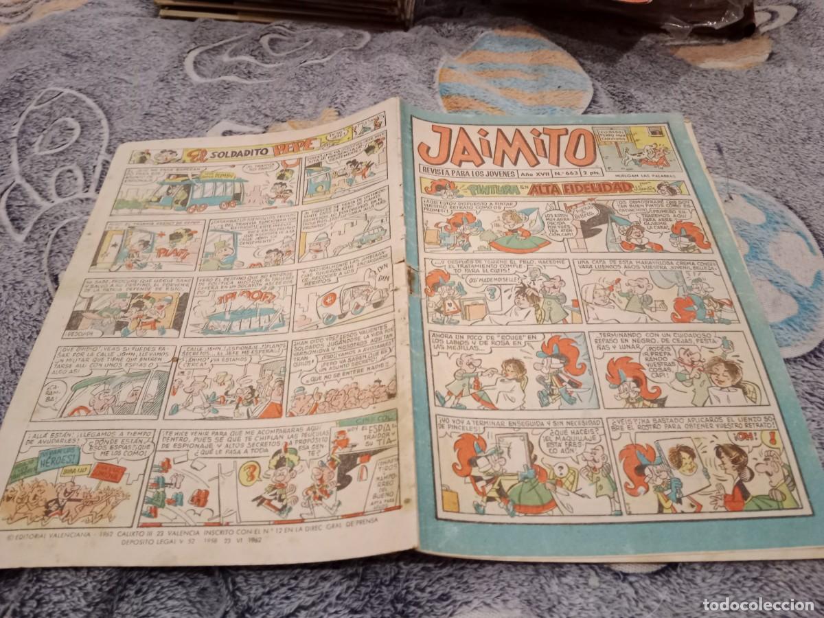 Tebeos: JAIMITO N&ordm; 663 PINTURA EN ALTA FIDELIDAD - EDITORIAL VALENCIANA 1962