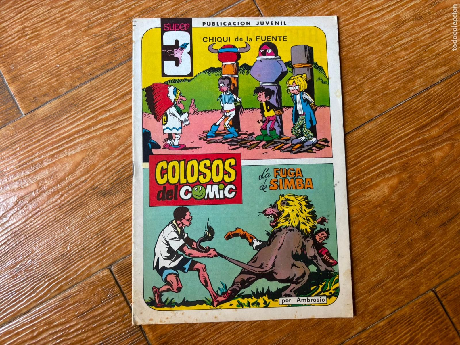 Tebeos: COLOSOS DEL COMIC. SUPER 3 N&ordm; 8 (Chiqui De La Fuente / Ambr&oacute;s ) EDITORIAL VALENCIANA 1984