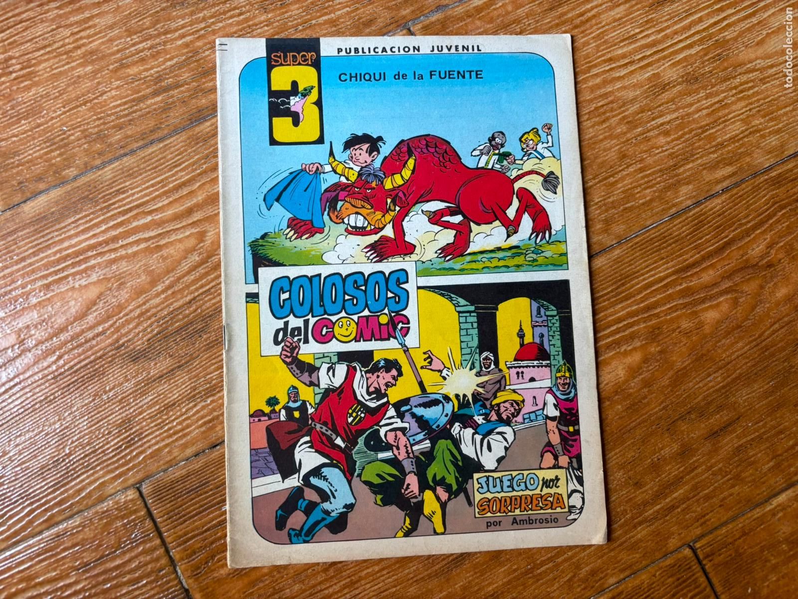 Tebeos: COLOSOS DEL COMIC. SUPER 3 N&ordm; 7 (Chiqui De La Fuente / Ambr&oacute;s ) EDITORIAL VALENCIANA 1984
