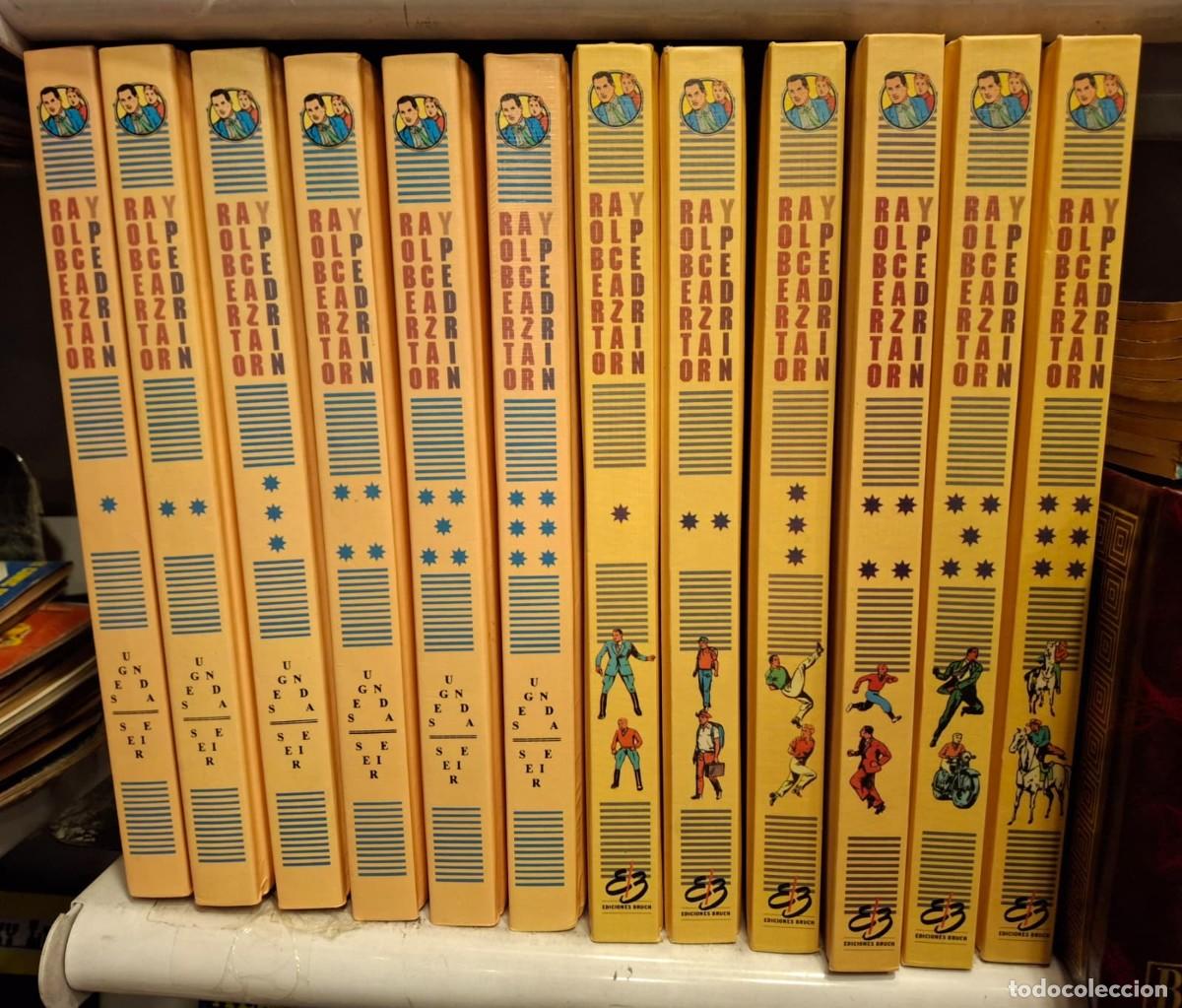 Tebeos: ROBERTO ALCAZAR Y PEDRIN. EDICIONES BRUCH , 1&ordf; Y 2&ordf; SERIE COMPLETAS. TOTAL 12 TOMOS.