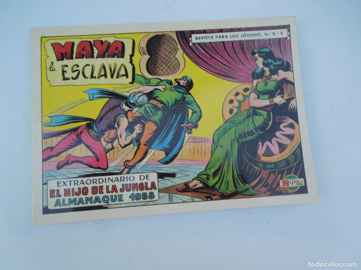 Tebeos: EL HIJO DE LA JUNGLA-EXTRAORDINARIO-ALMANAQUE 1958-MAYA LA ESCLAVA-N&ordm;7-EDICIONES JLA 1986.FACSIMIL.