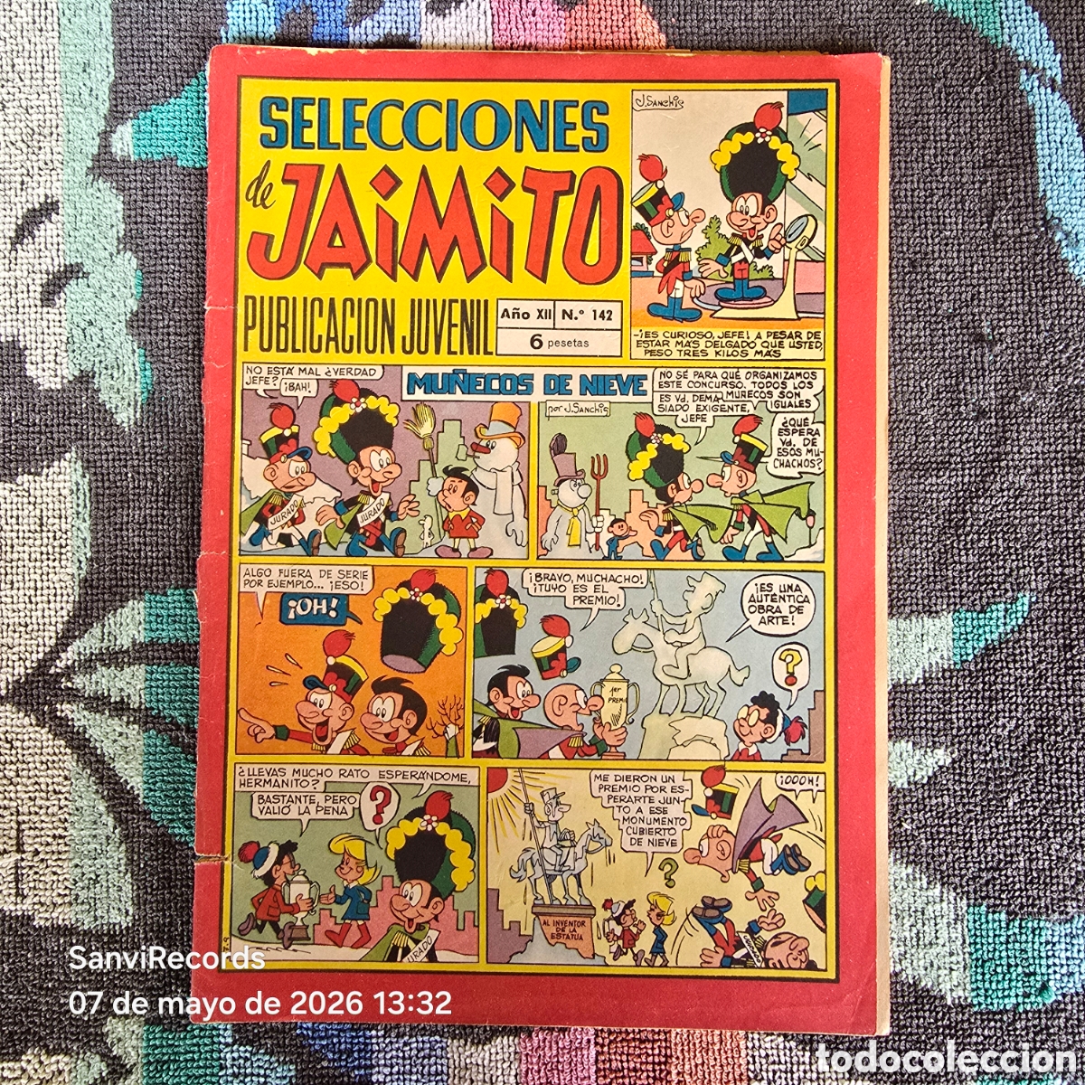 Tebeos: SELECCIONES DE JAIMITO, PUBLICACI&Oacute;N JUVENIL 142 (A&Ntilde;O XII) (VALENCIANA)