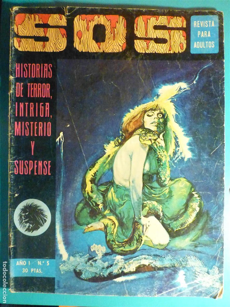 Tebeos: Comic - SOS - Revista Historias de Terror, Intriga, Suspense y Misterio - A&ntilde;o 1 - N&ordm; 5 - Edival 1975