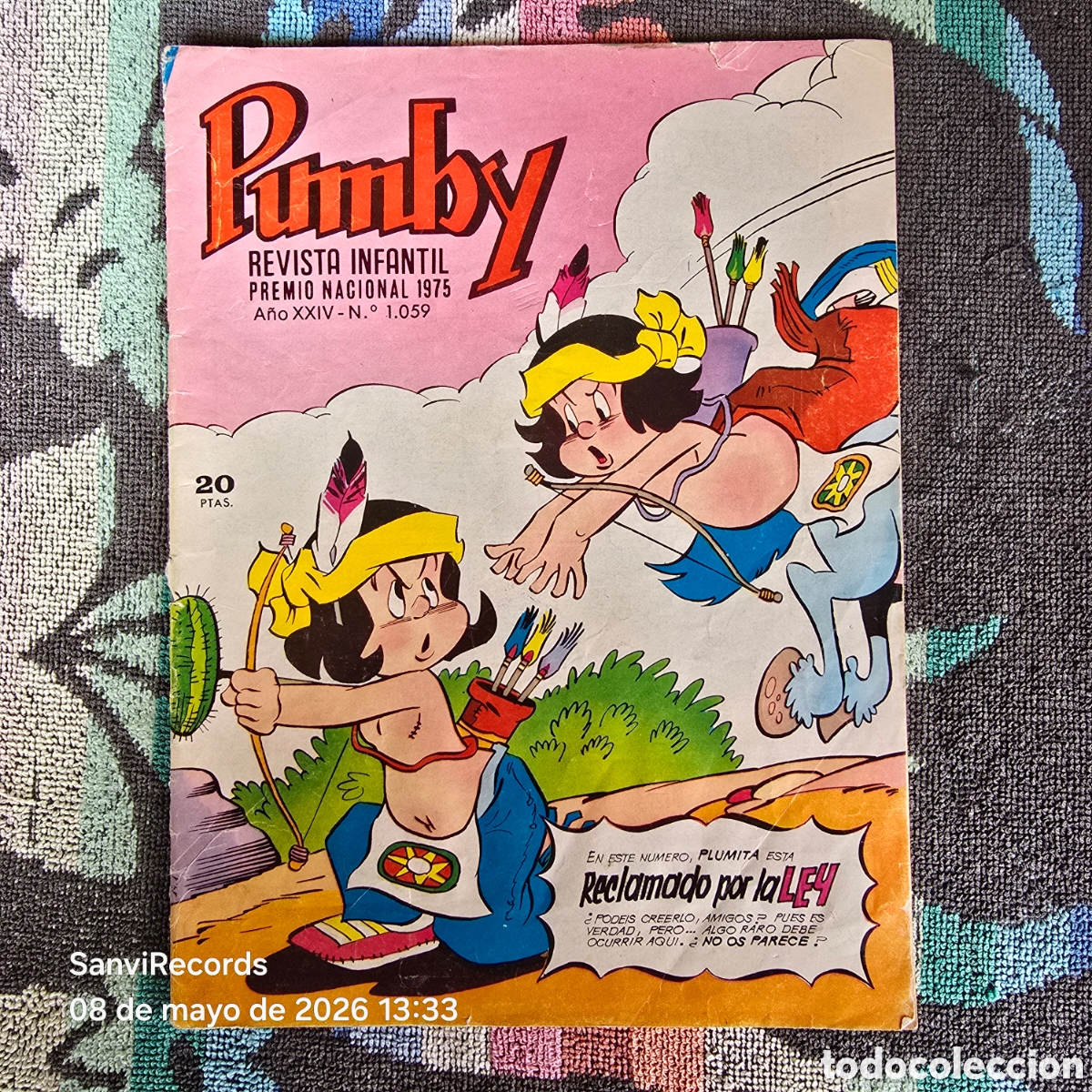 Tebeos: PUMBY, REVISTA INFANTIL 1059 (A&Ntilde;O XXIV) (VALENCIANA)