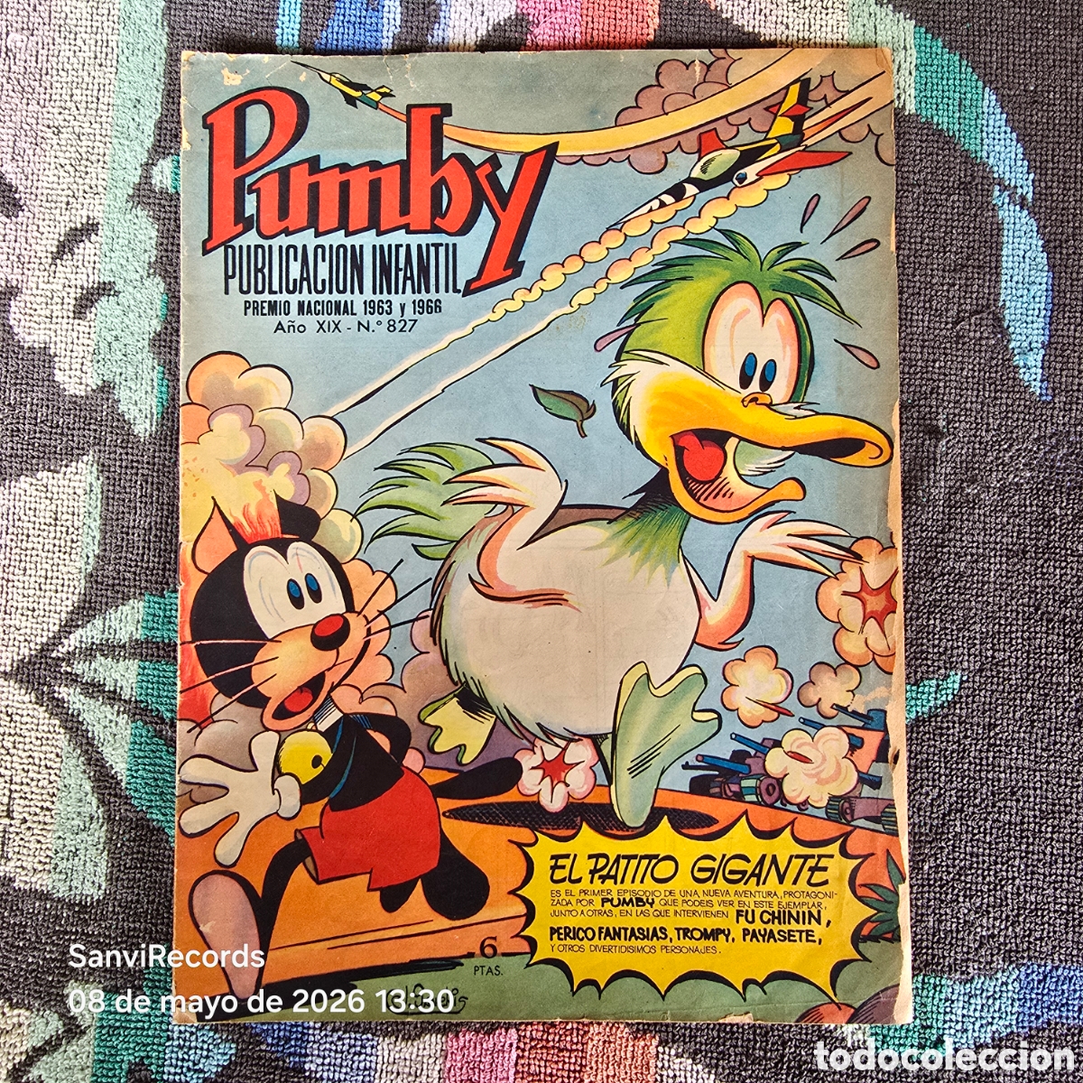 Tebeos: PUMBY, REVISTA INFANTIL 827 (A&Ntilde;O XIX) (VALENCIANA)