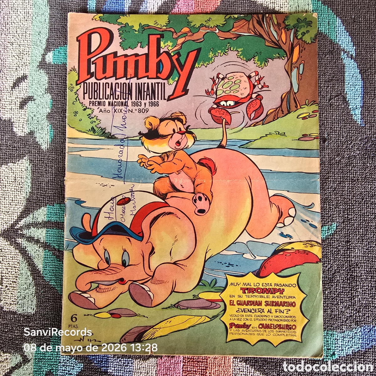 Tebeos: PUMBY, REVISTA INFANTIL 809 (A&Ntilde;O XIX) (VALENCIANA)