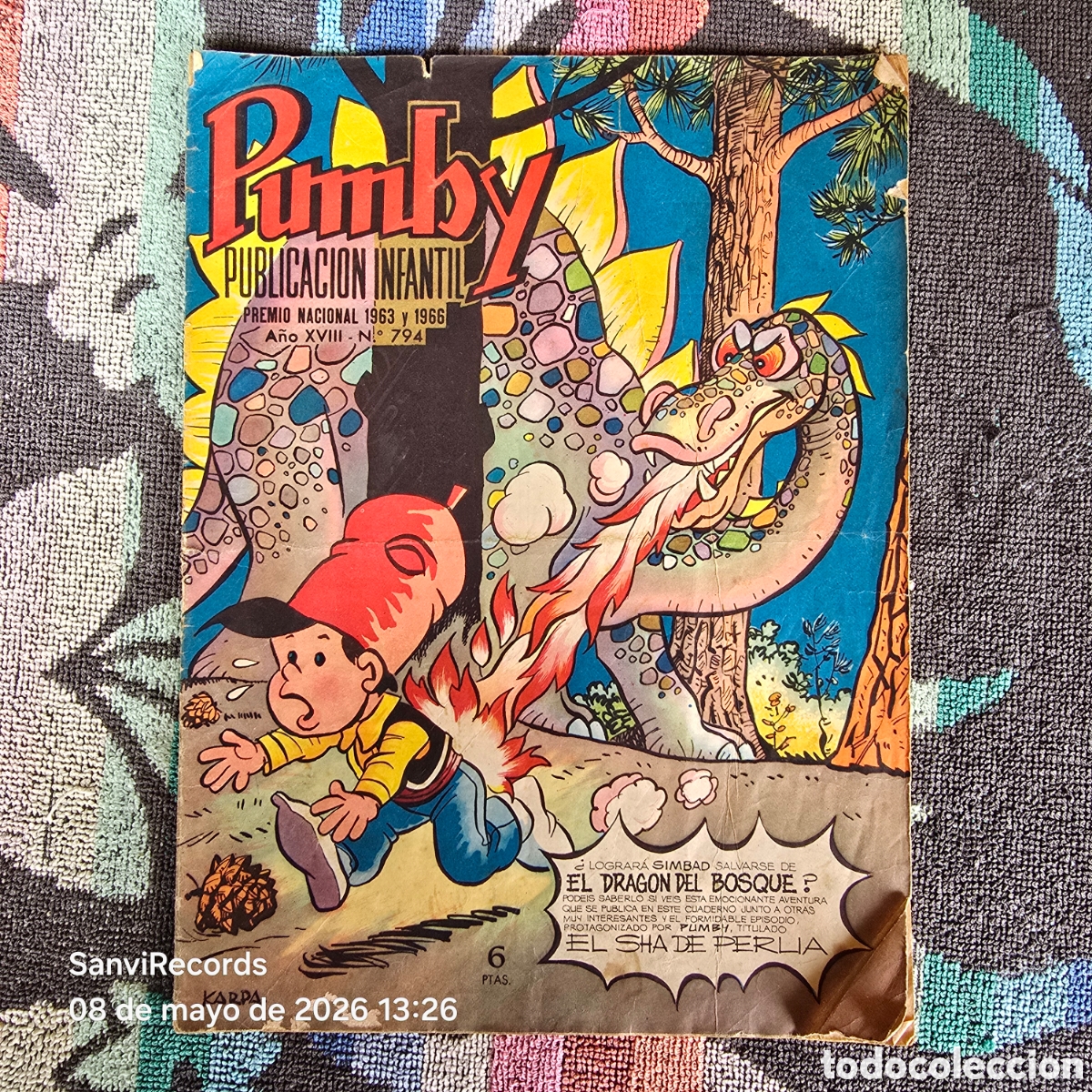 Tebeos: PUMBY, REVISTA INFANTIL 794 (A&Ntilde;O XVIII) (VALENCIANA)
