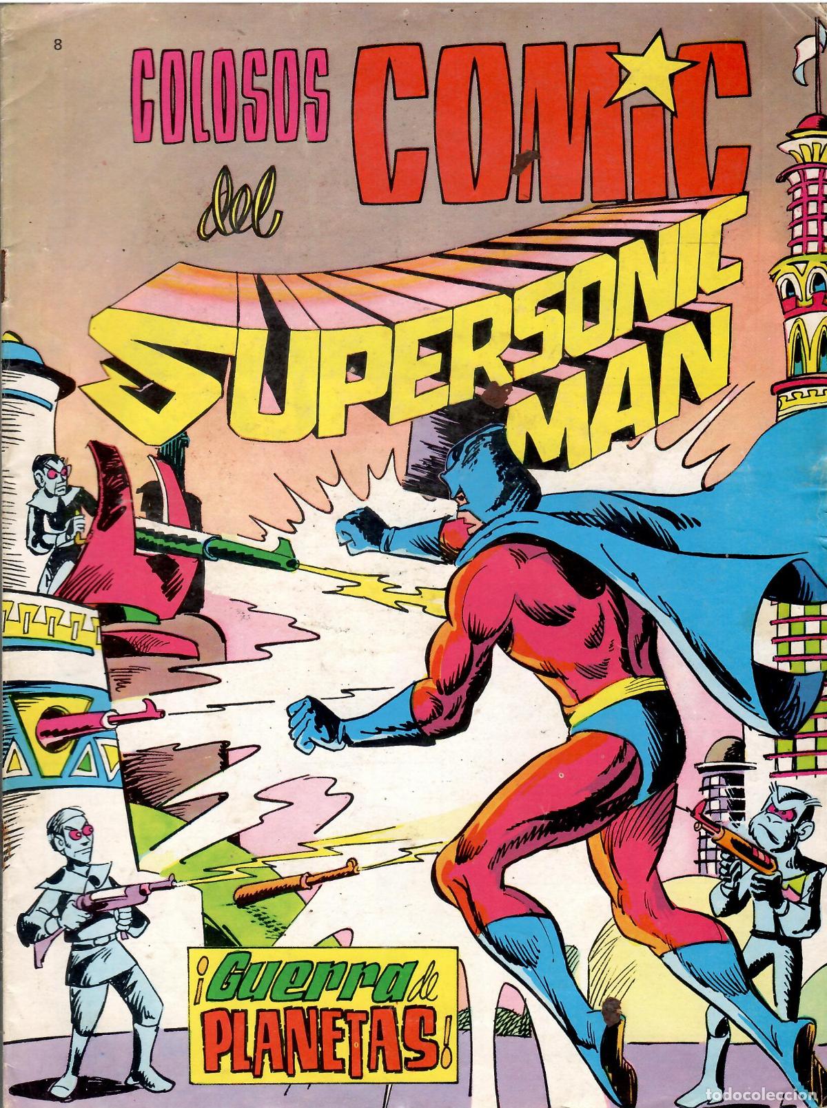 Tebeos: Comic Supersonic Man, n&ordm; 8 (Colosos del comic, n&ordm; 35) - Editorial Valenciana