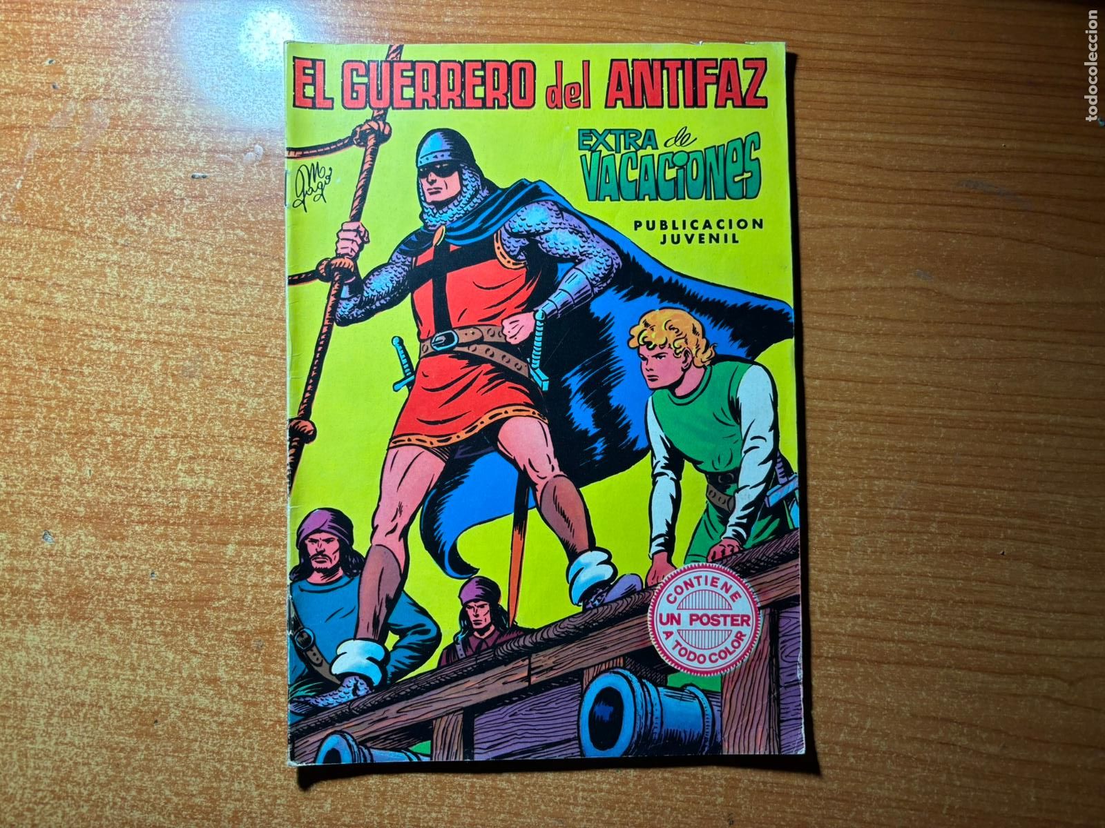 Tebeos: EL GUERRERO DEL ANTIFAZ: EXTRA DE VACACIONES 1974 EDITORIAL VALENCIANA CONTIENE EL POSTER