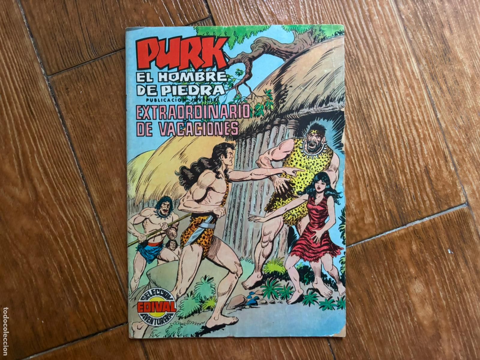 Tebeos: PURK EL HOMBRE DE PIEDRA EXTRAORDINARIO VACACIONES PARA 1976 EDITORIAL VALENCIANA
